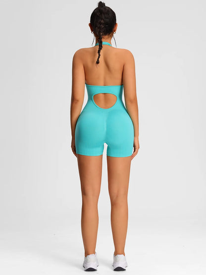 Short Bodysuit Tummy Control, Butt Lifting and Quick Drying For Yoga and Gym Workout