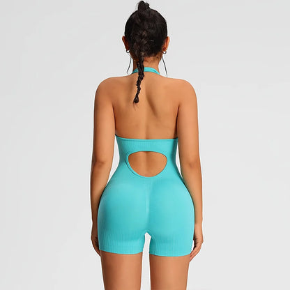 Short Bodysuit Tummy Control, Butt Lifting and Quick Drying For Yoga and Gym Workout