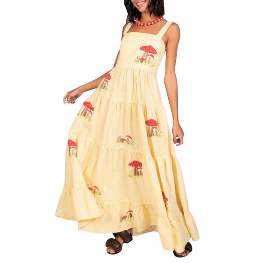 Spaghetti Strap Maxi Dress V-Neck Sleeveless