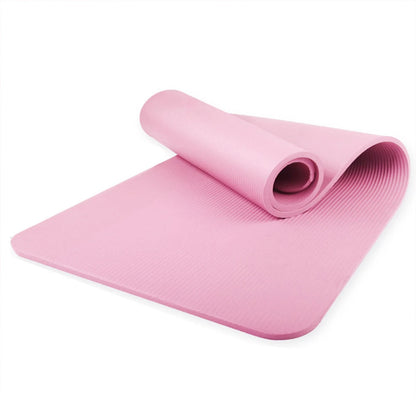 Non Slip 10mm Thick Yoga and Pilates Mat with Dual-Sided Texture 72x24 Inch