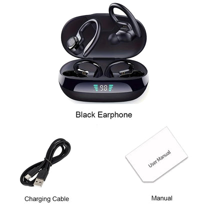 Ture Wireless Earbuds Ear Hook Sports HiFI Stereo Waterproof  With Mic