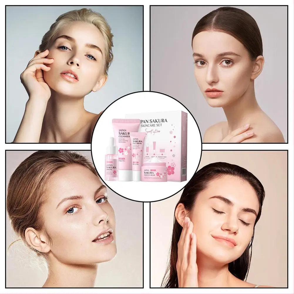 Skin Care  Kits With Cleanser, Serum ,Eye Cream