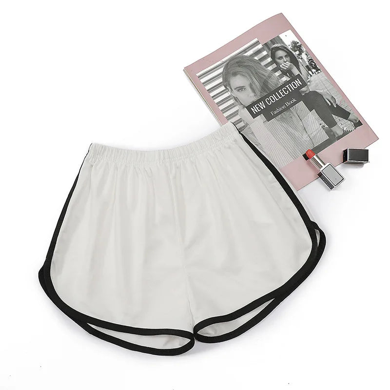 mid-waist casual loose straight  thin breathable wide leg shorts