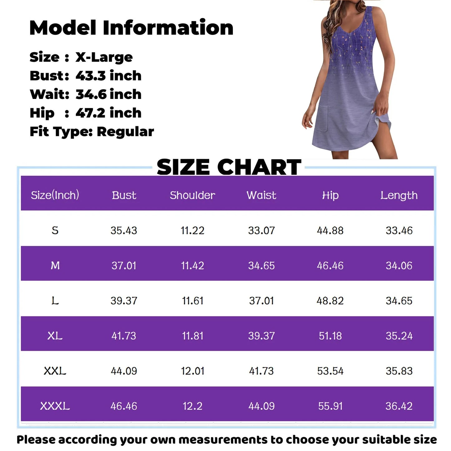 Casual Print With Pockets V Neck Tank Dress