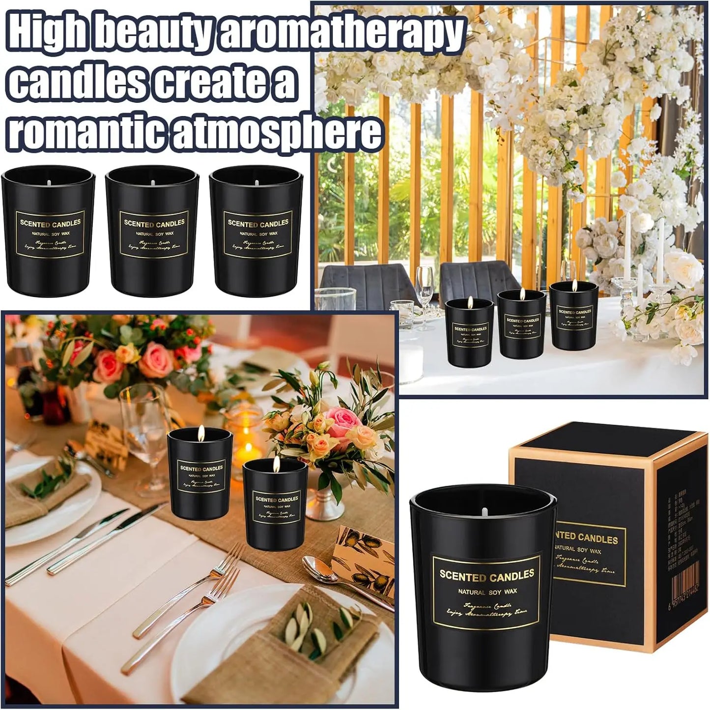 36 Pcs Scented Candles  Long Lasting Aromatherapy Candle