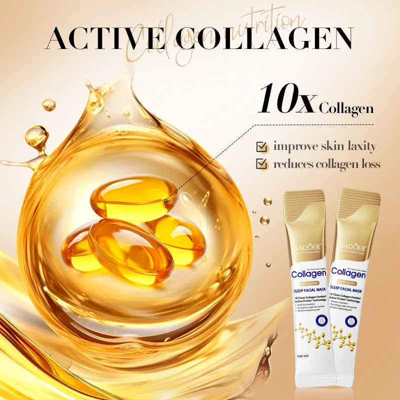 30pcs Collagen Sleeping Facial Masks Face skincare
