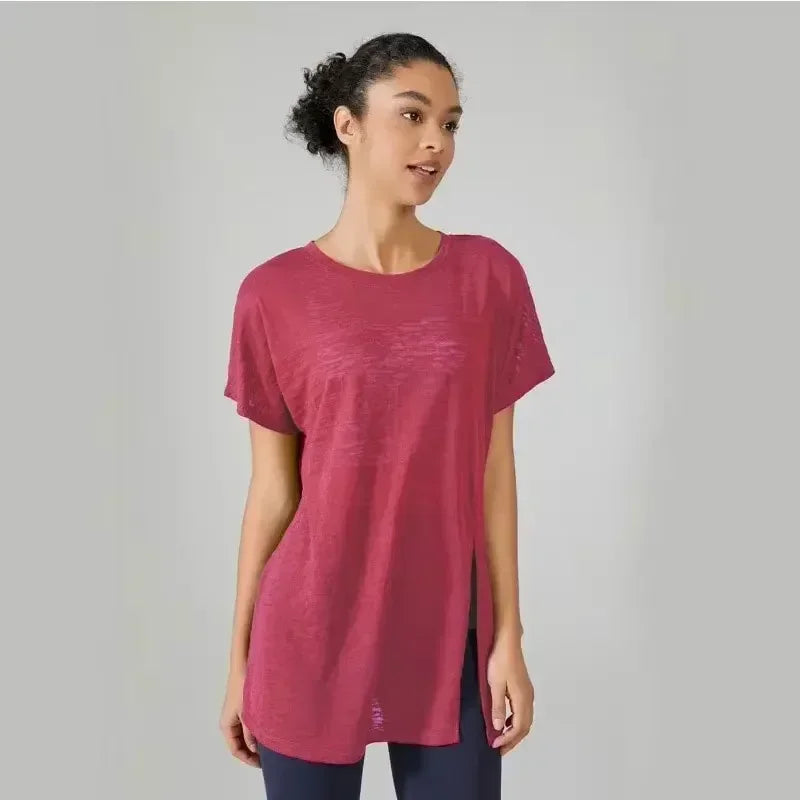 Yoga Shirts & Blouses. Short Sleeve Workout Sporty Woman Top