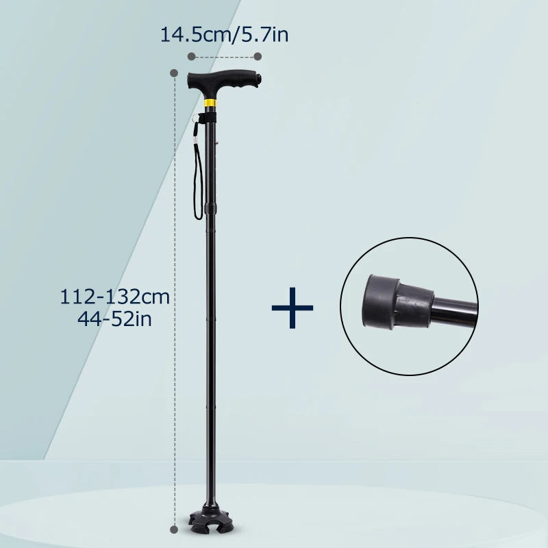 Foldable Walking Cane Lightweight Adjustable Heavy Duty