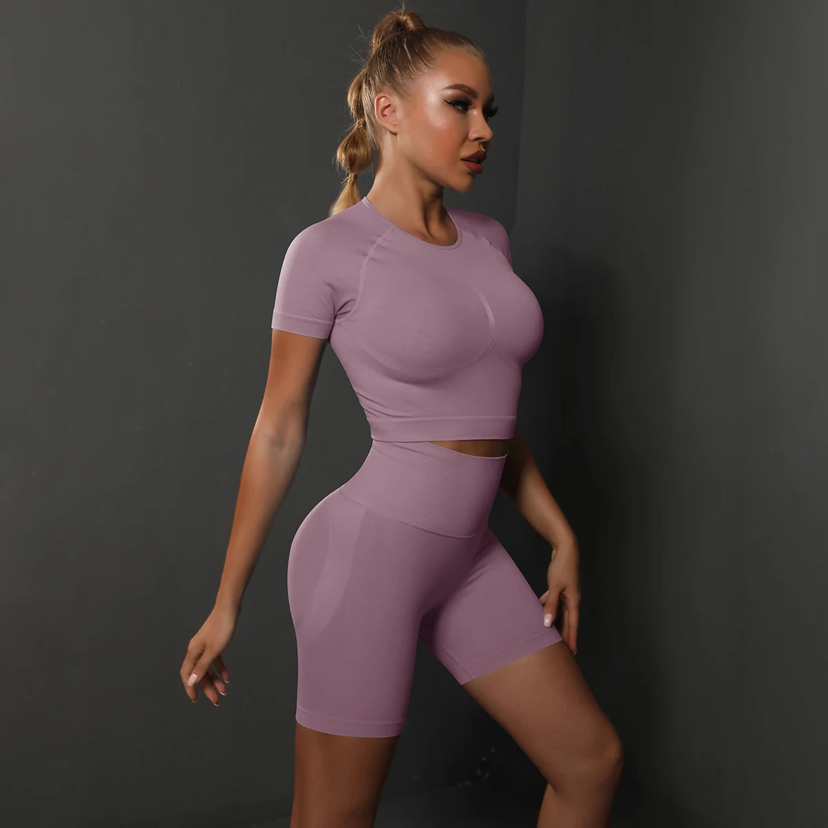 2PCS Seamless Women Yoga Set
