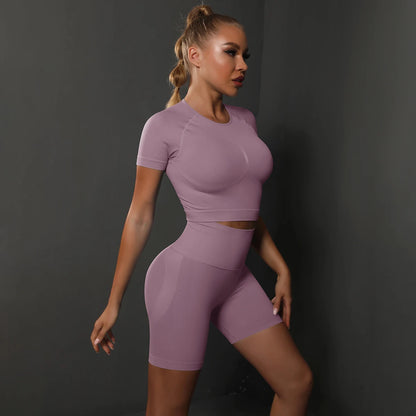 2PCS Seamless Women Yoga Set