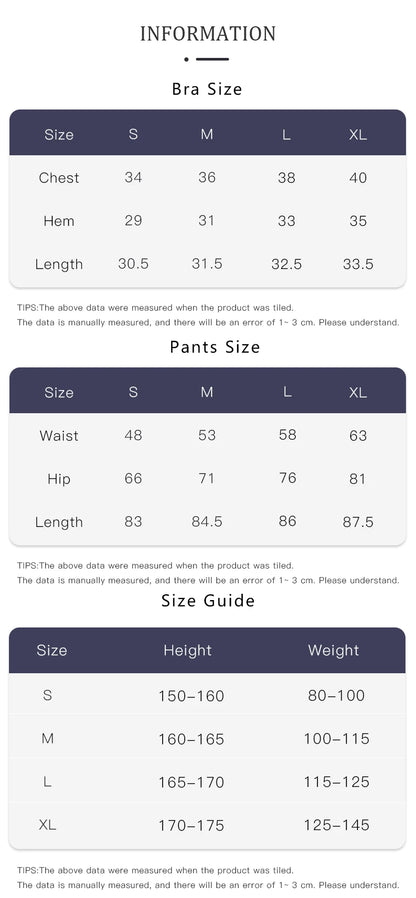 2 Piece Yoga Push Up  Sports Bra Leggings Suit