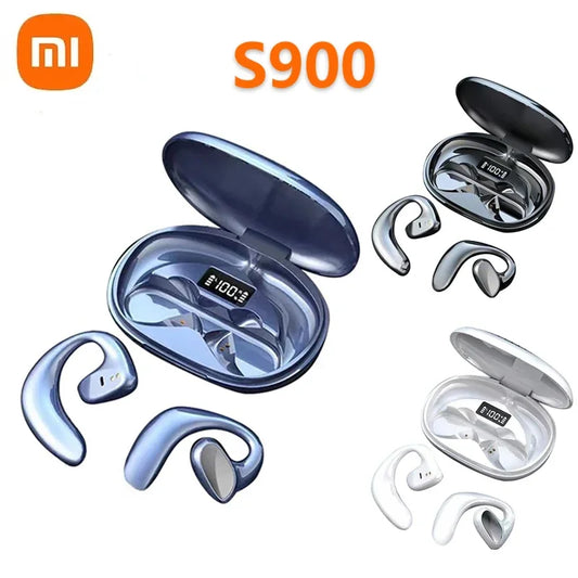 Wireless Earphones Bone Conduction Headset with Mic Sports Hifi Stereo Earbuds Waterproof Noise Reduction Headset