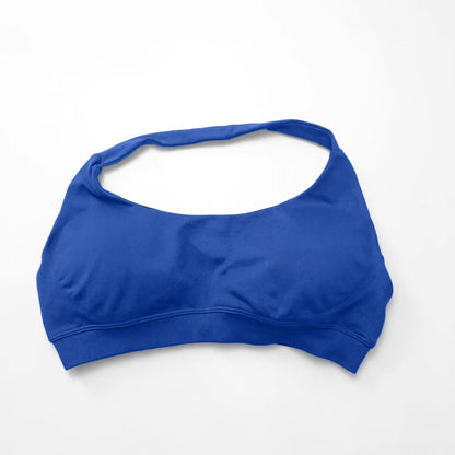 Halter Top Sports Bra Push-up Sexy Open Back