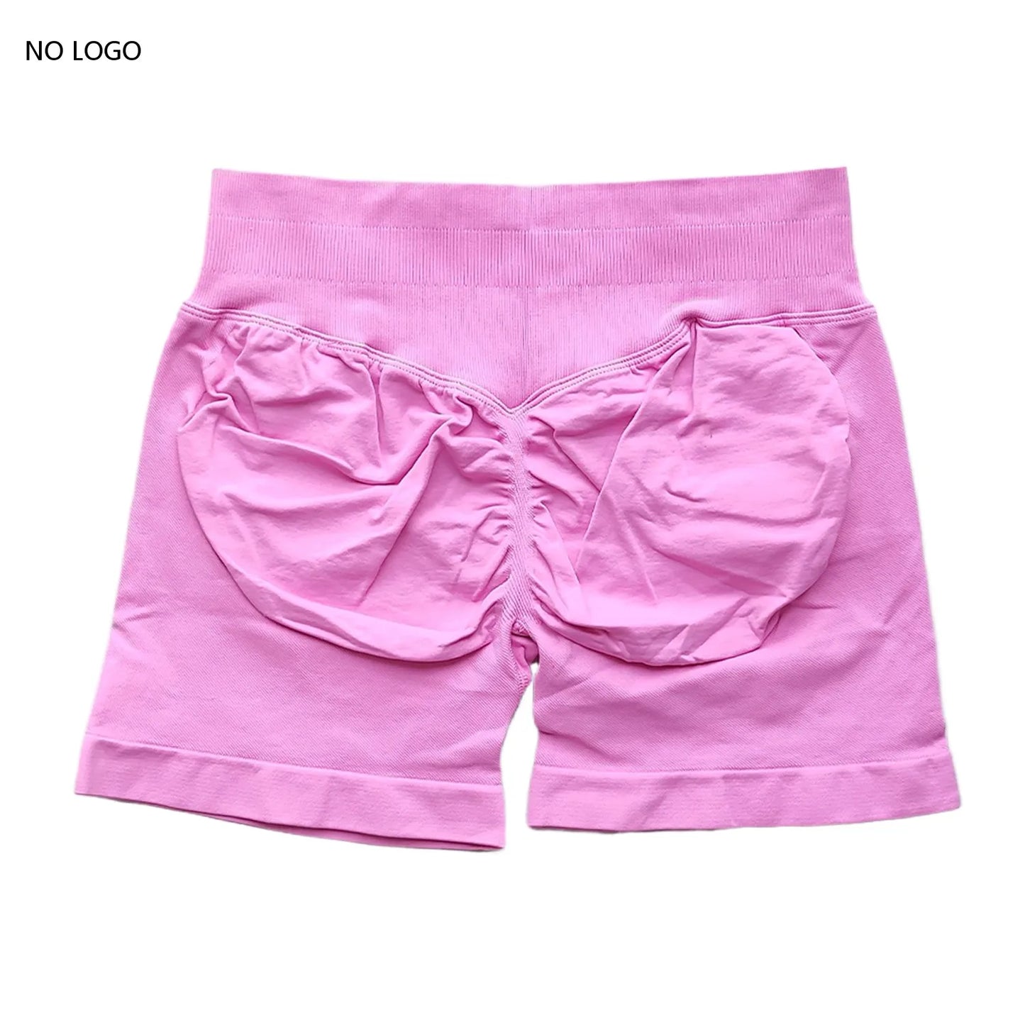 Scrunch Shorts Low Ribbed Band  Seamless Shorts Booty Hight Stretch