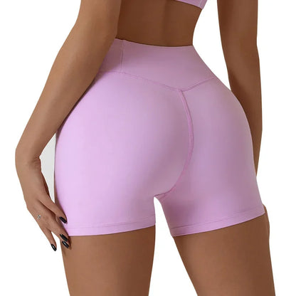 Women's Sports Shorts High Waist Hip Lifting Fitness Tight