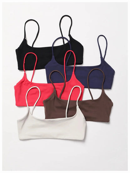 Super soft fabric back cross sports bra