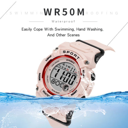 Student Watch Women's Watches Girls 50M Waterproof Watch Multifunctional Luminous Girl Boy Watch