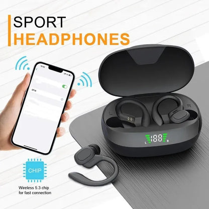 Ture Wireless Earbuds Ear Hook Sports HiFI Stereo Waterproof  With Mic