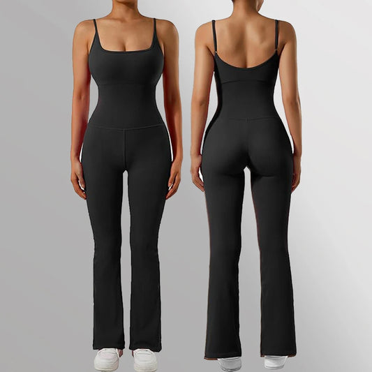 Sleeveless Yoga  Bodycon Rompers Backless