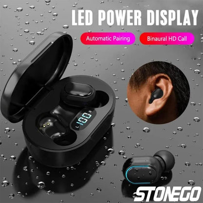 Wireless Bluetooth 5.0 Earbuds, Touch Control, Digital Display