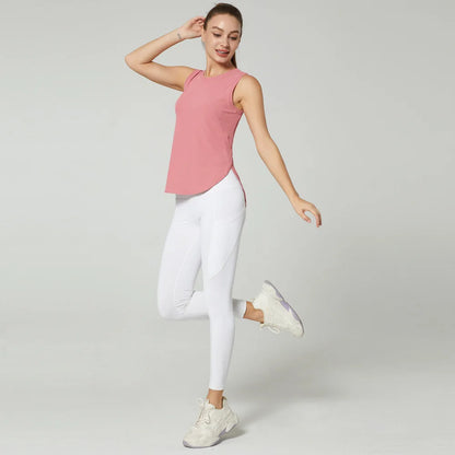 Women Gym  Sports Tank Tops Quick Dry Sleeveless Back