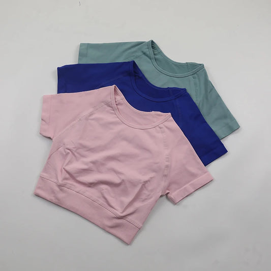 Crop Top Yoga Shirt