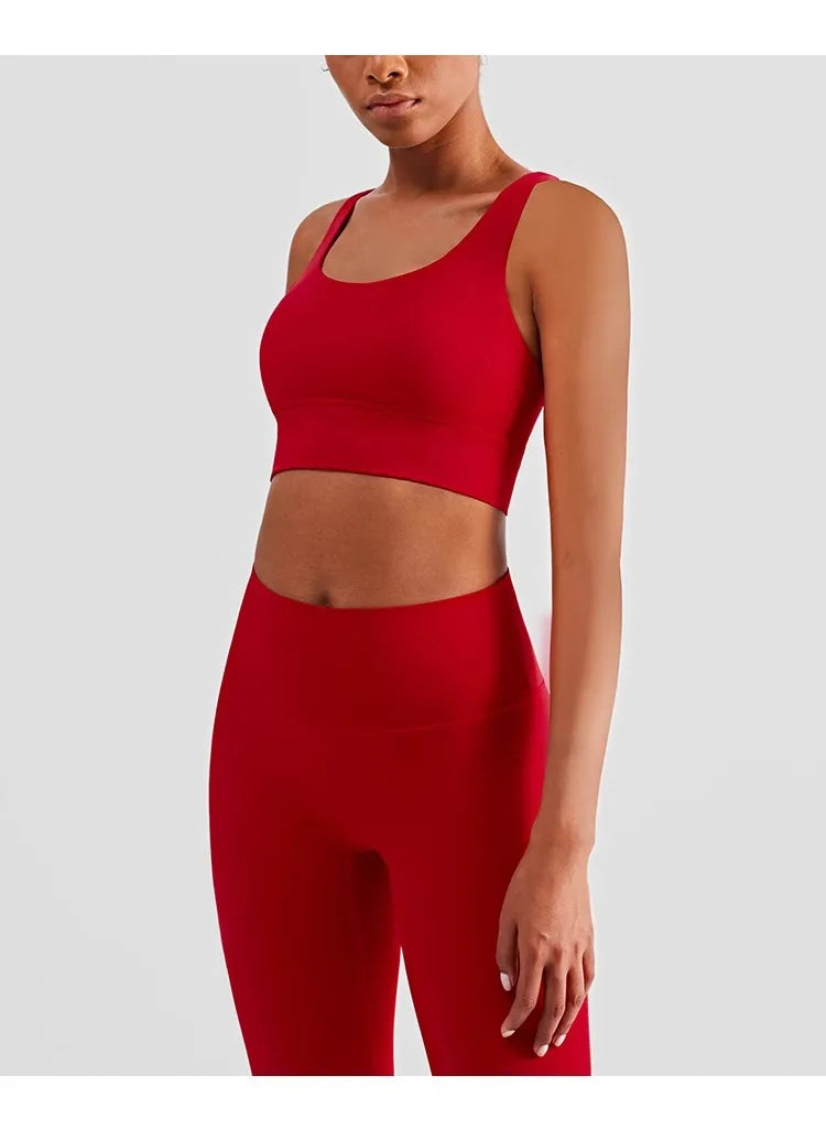2 Piece Yoga Push Up  Sports Bra Leggings Suit