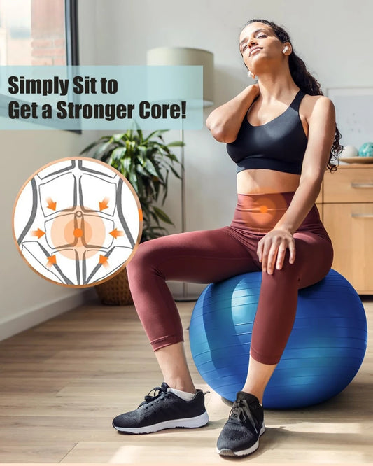 Yoga Ball Workout Ball, Explosion-proof Anti-Slip Stability Ball