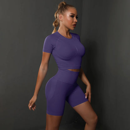 2PCS Seamless Women Yoga Set