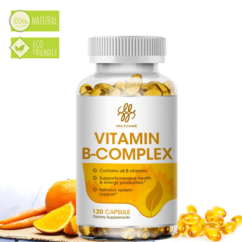 Vitamin B Capsule VB B1 B2 B3 B5 B6 B7 B9 B12