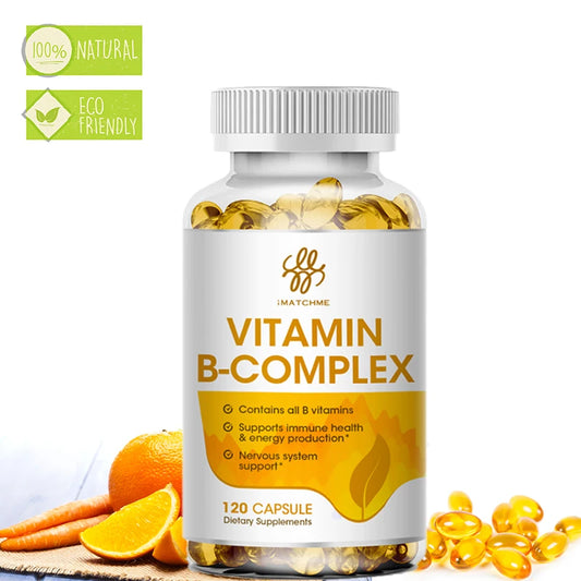Vitamin B Capsule VB B1 B2 B3 B5 B6 B7 B9 B12