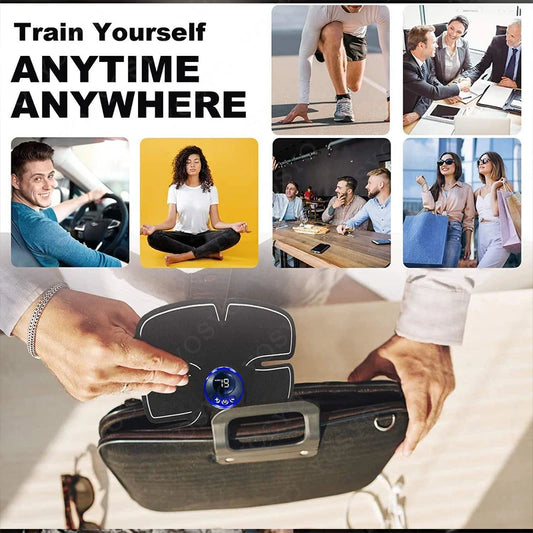 USB Rechargeable Smart Wireless Abdominal Training Electric Body Slimming Massager